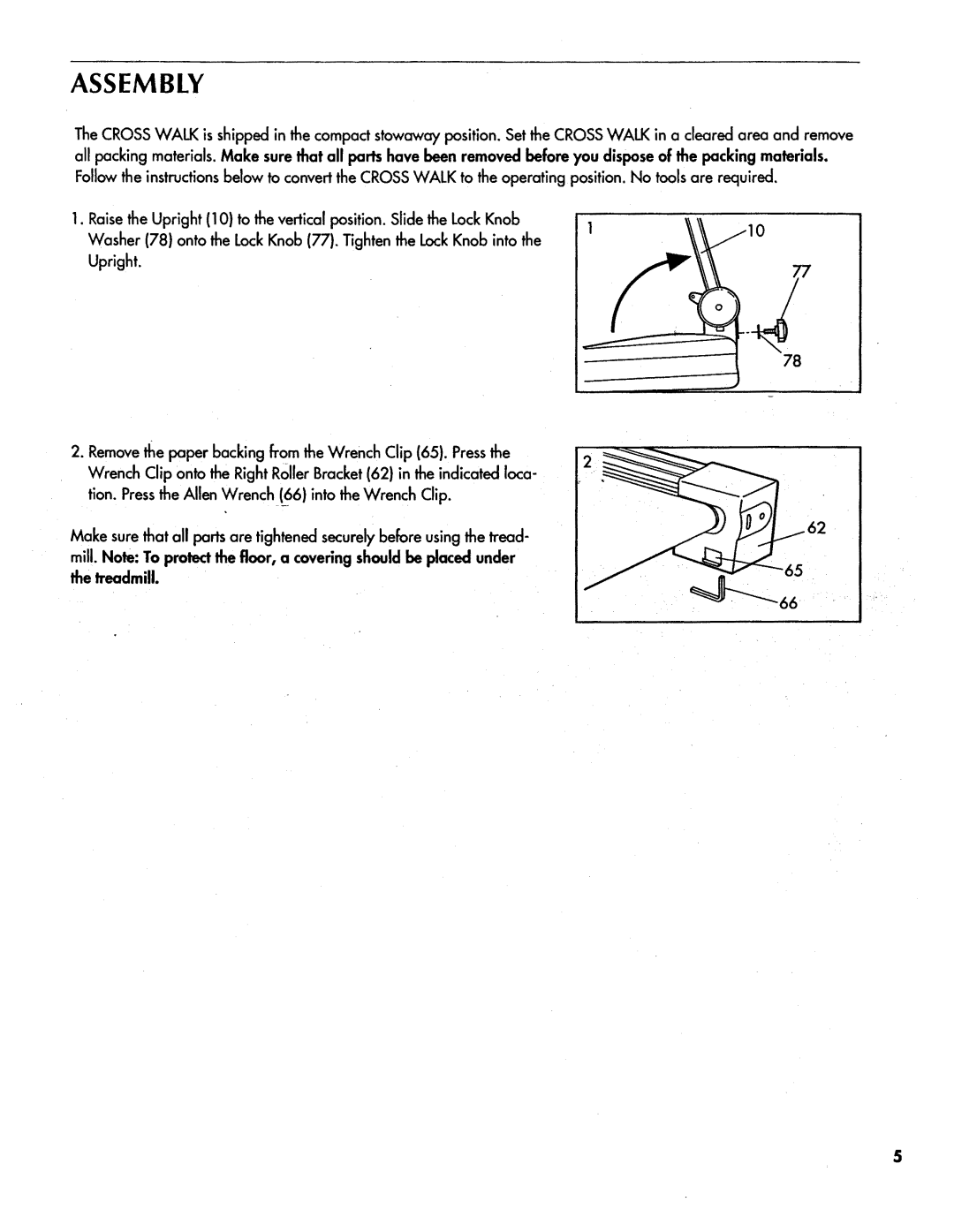 Sears 831.297311 owner manual Assembly 