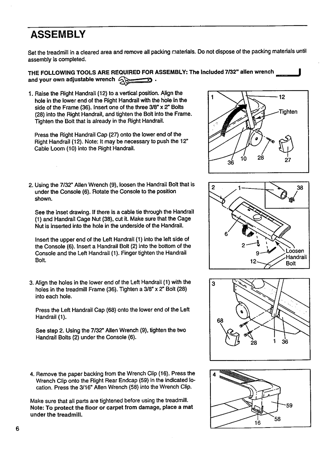 Sears 831.297432 owner manual Assembly is completed 