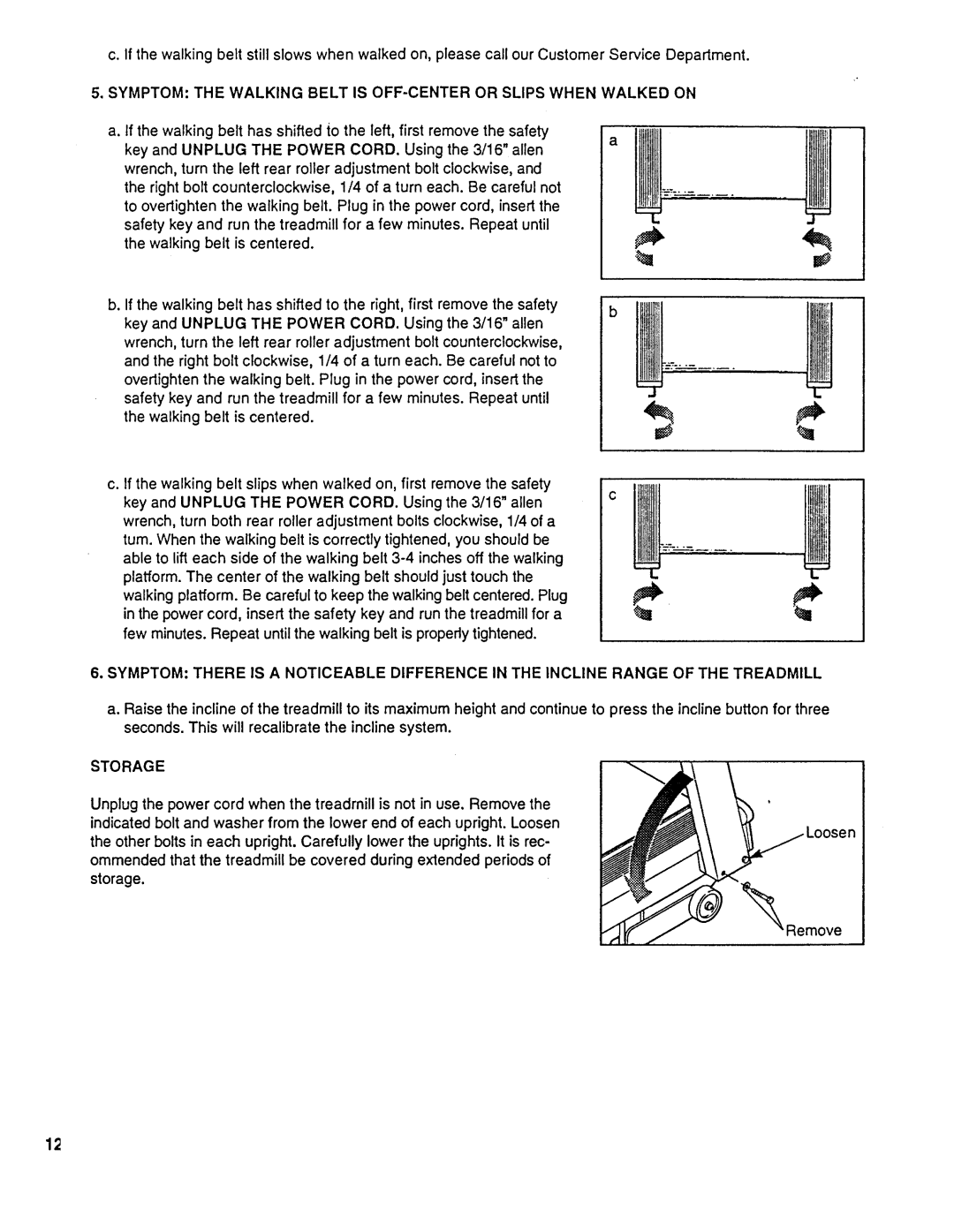 Sears 831.297451 owner manual Storage 