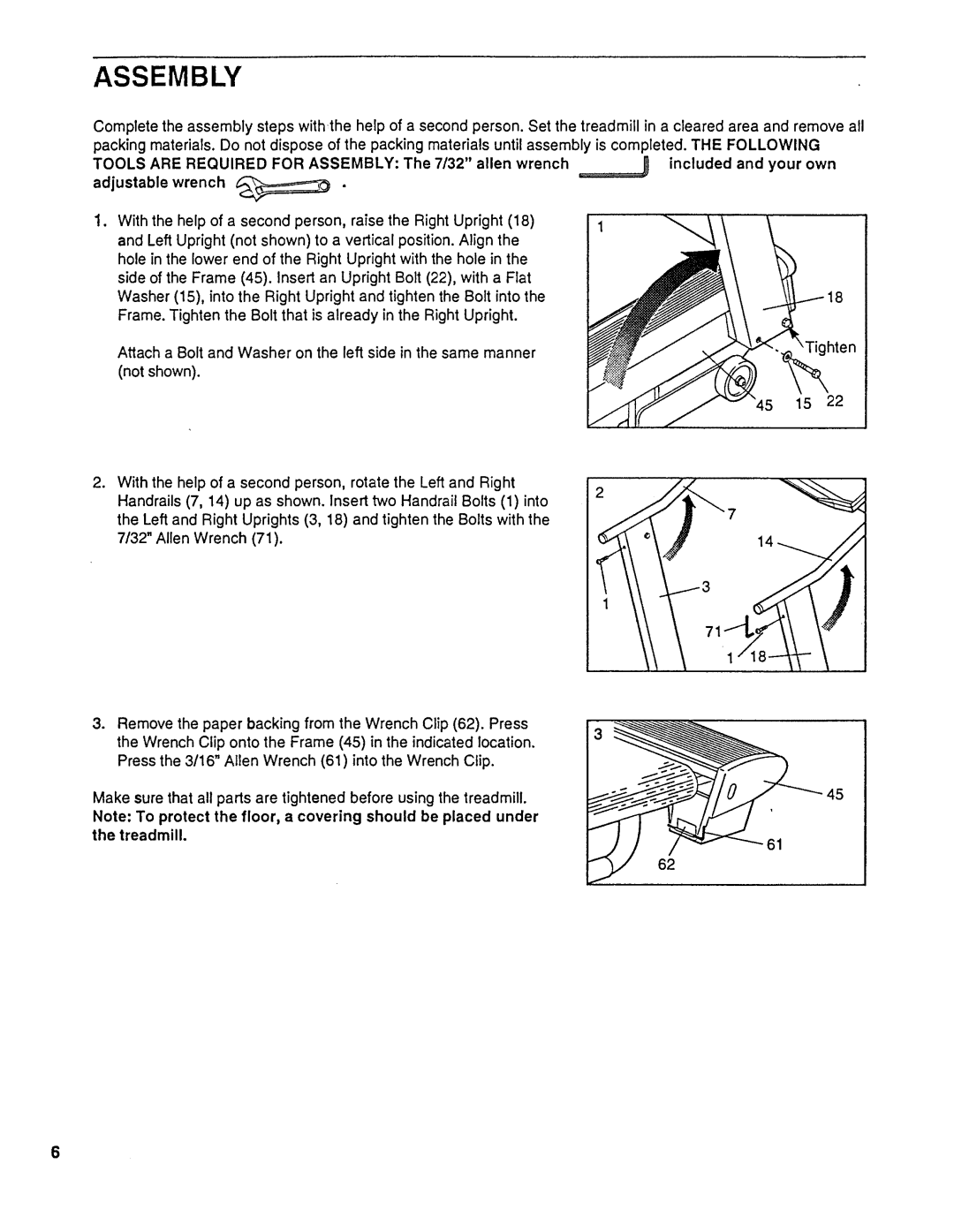 Sears 831.297451 owner manual Assembly 