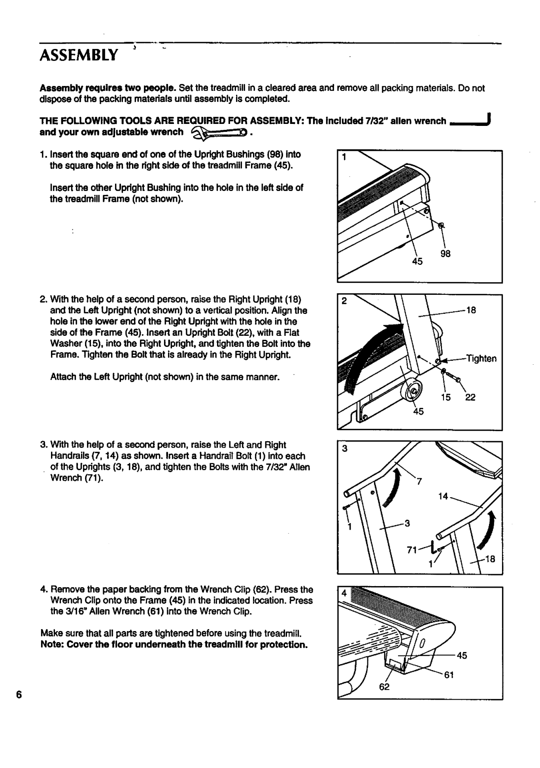 Sears 831.297452 owner manual Assembly 