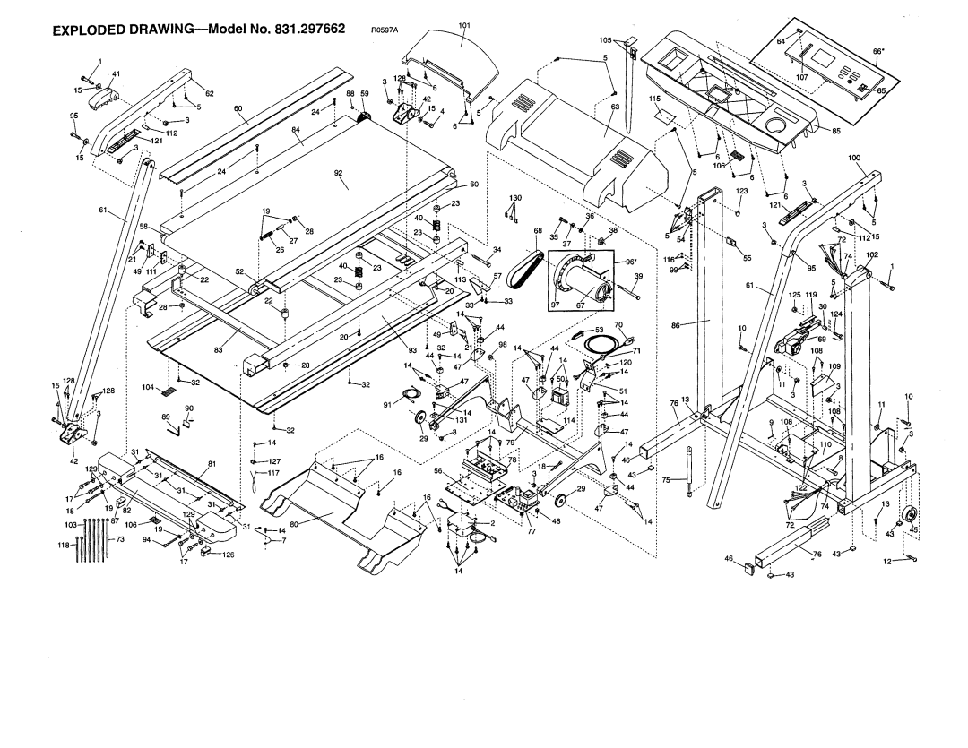 Sears user manual EXPLODEDDRAWINGmModelNO.831.297662 Ro97A lol 