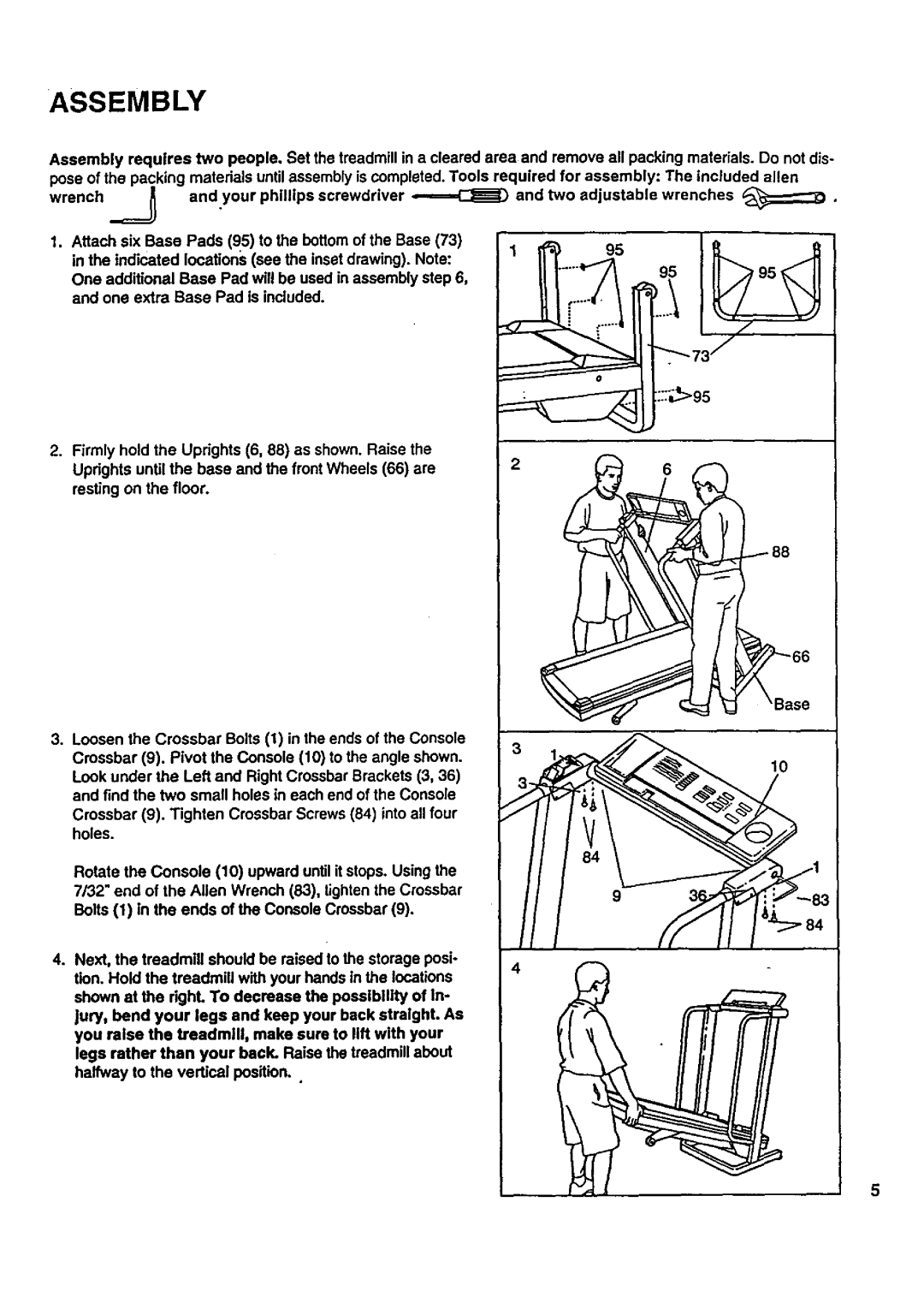 Sears 831.297741 user manual Assembly 