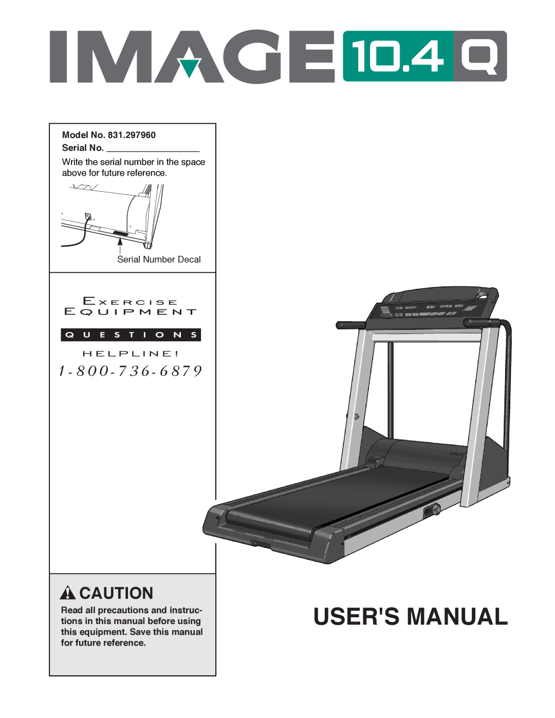 Sears 831.297960 user manual Model No Serial No 