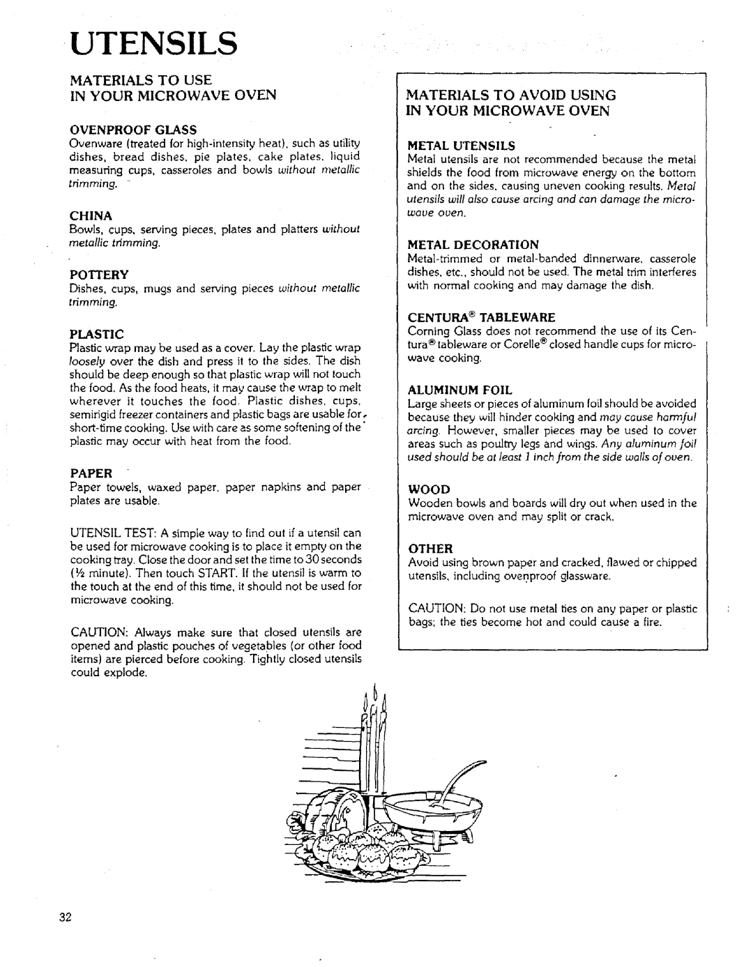 Sears 85951 manual Utensils, Materials to USE Your Microwave Oven, Paper 