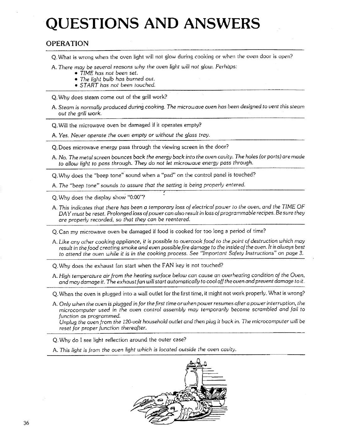 Sears 85951 manual Why does steam come out of the grill work?, Why does the display show 000? 