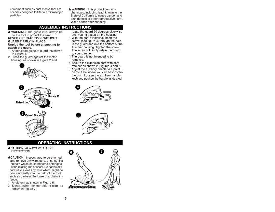 Sears 900.74526 instruction manual Assembly Instructions, Operating Instructions 