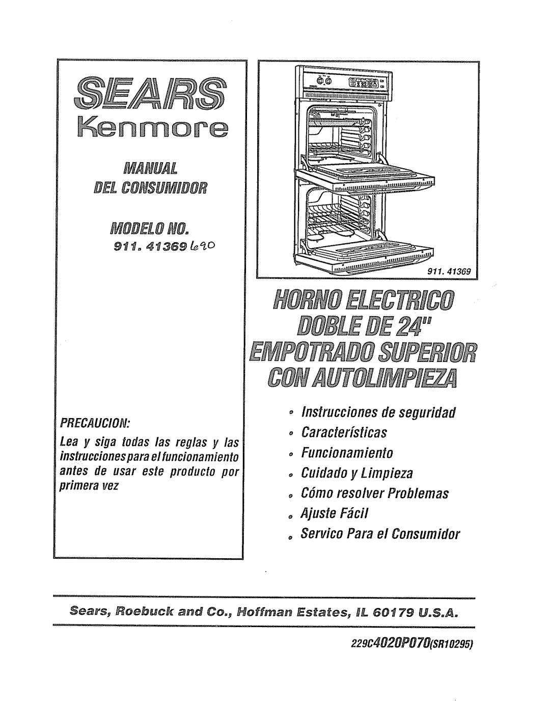 Sears 911.41369 manual Mobelono 