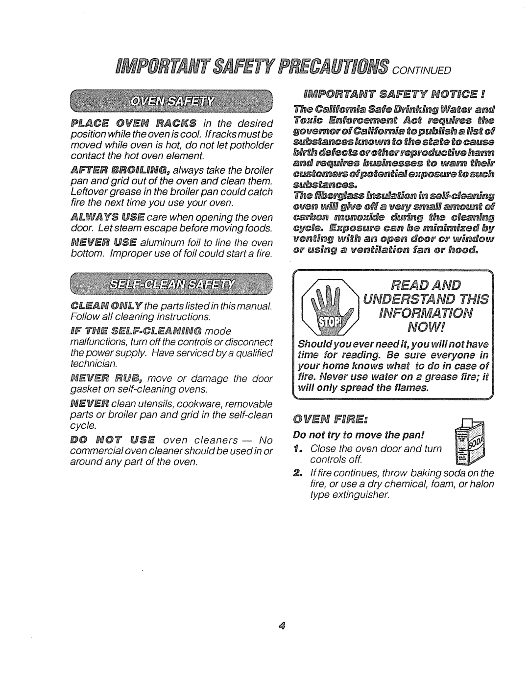 Sears 911.41369 manual Fety, Do no try to move the pan 