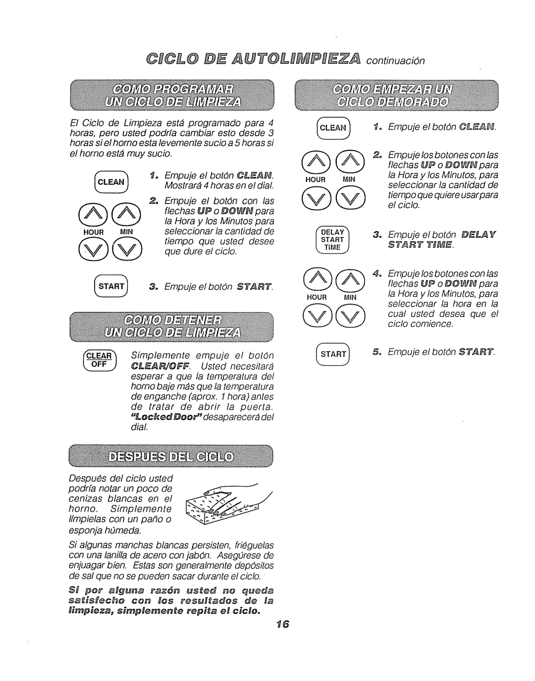 Sears 911.41369 manual Start Tsme, UP o DGW 