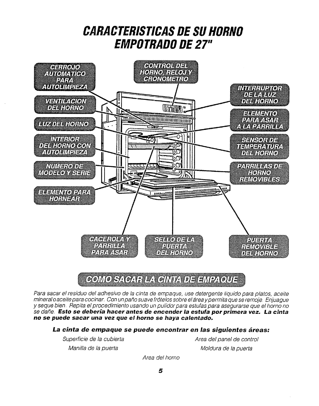 Sears 911.47466, 911.47469, 911.47465 manual Caracteristicasdesuhorno EMPOTRADODE27 