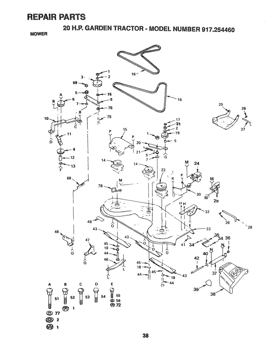 Sears 917.25004, 917.25446 owner manual 