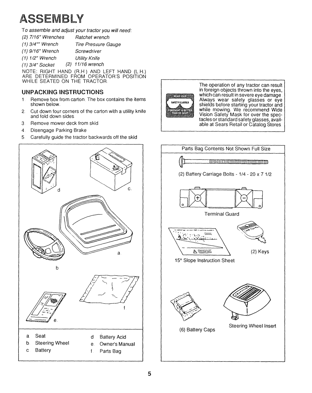 Sears 917.25446, 917.25004 owner manual Assem LY 