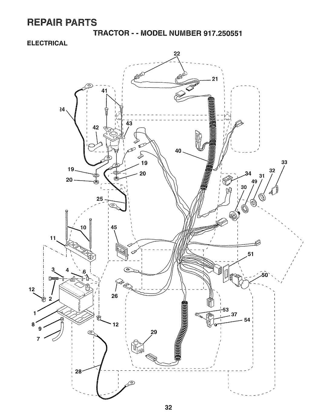 Sears 917.250551 manual Electrical 