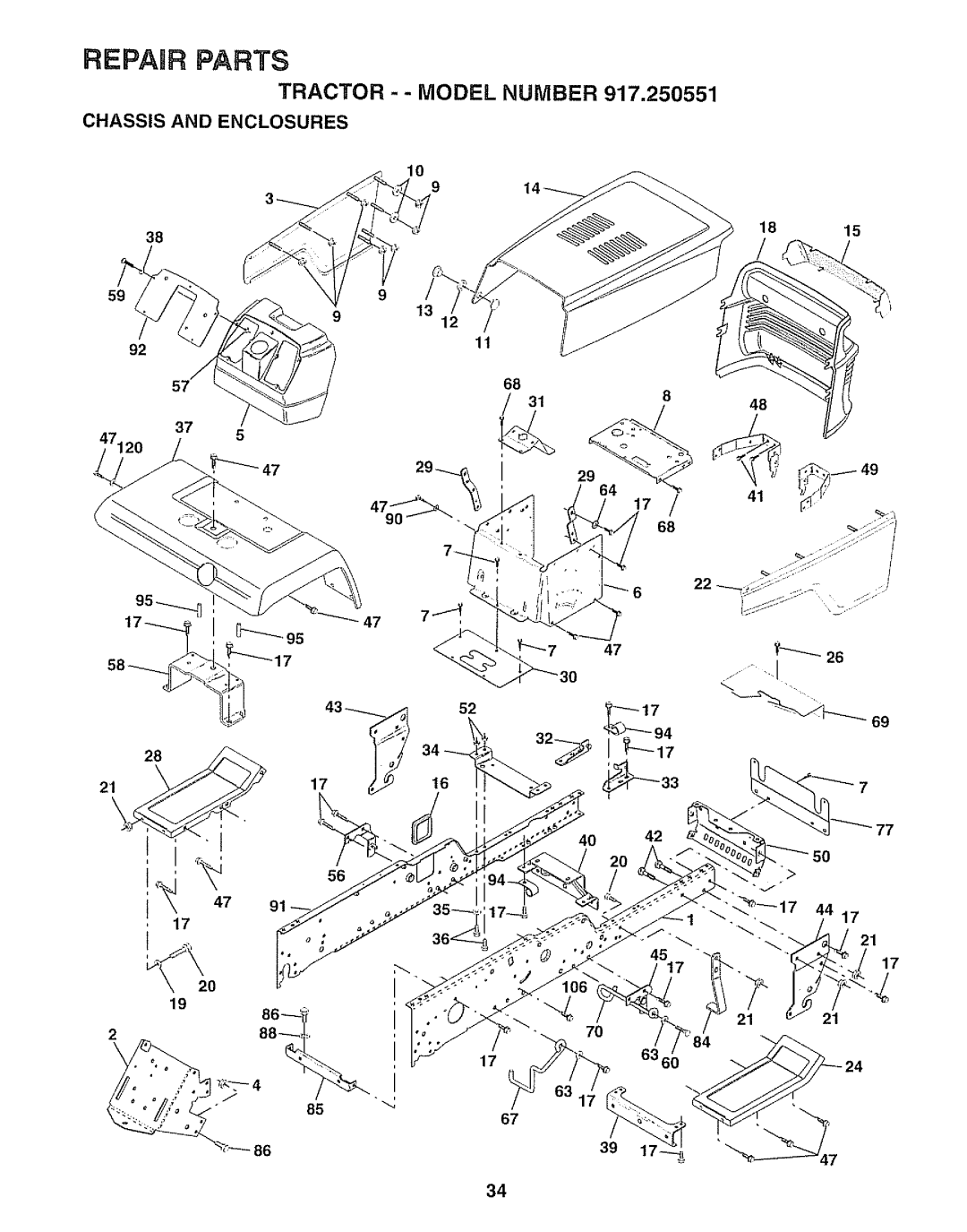 Sears 917.250551 manual Chassis and Enclosures, 2117 