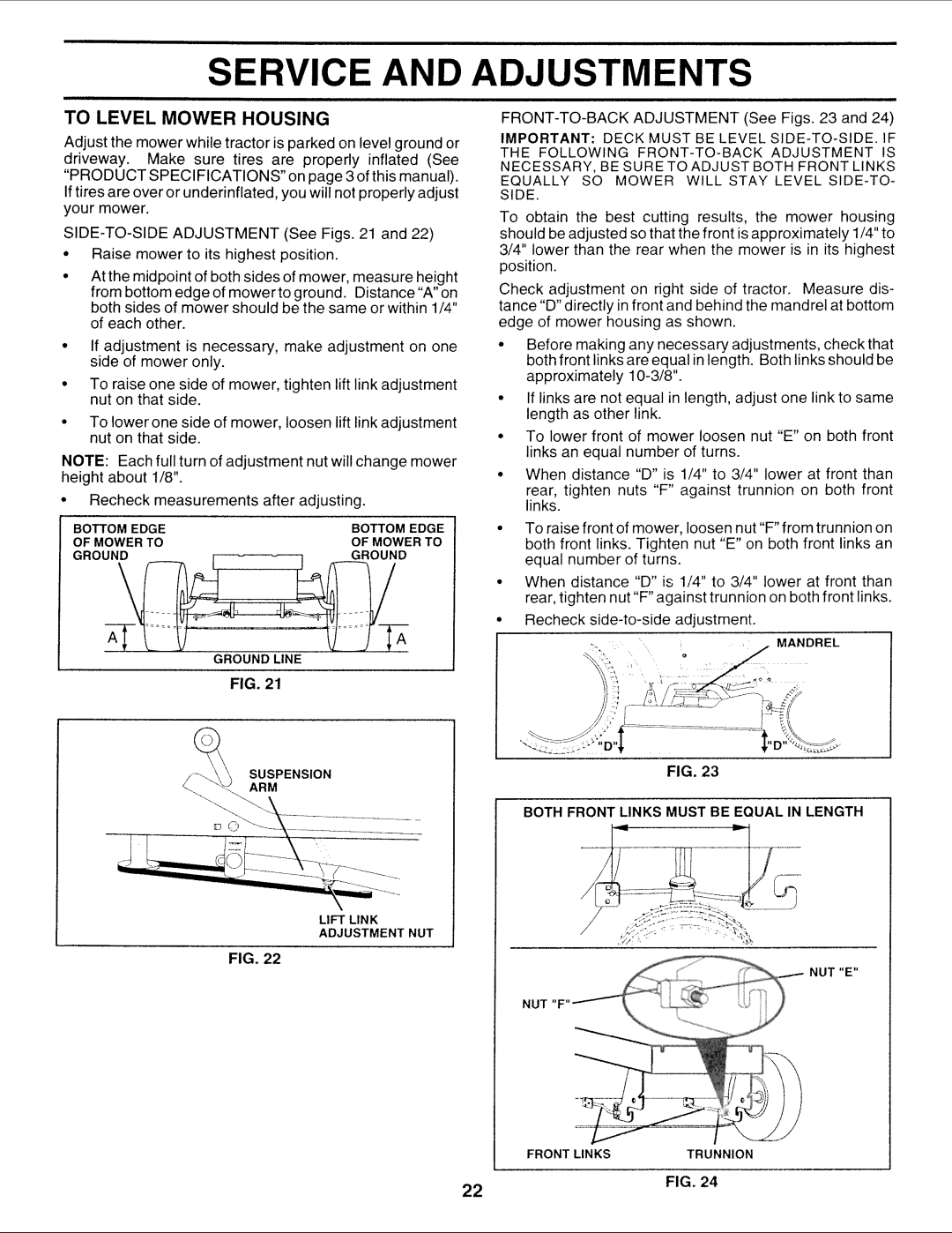 Sears 917.252714 manual Service 