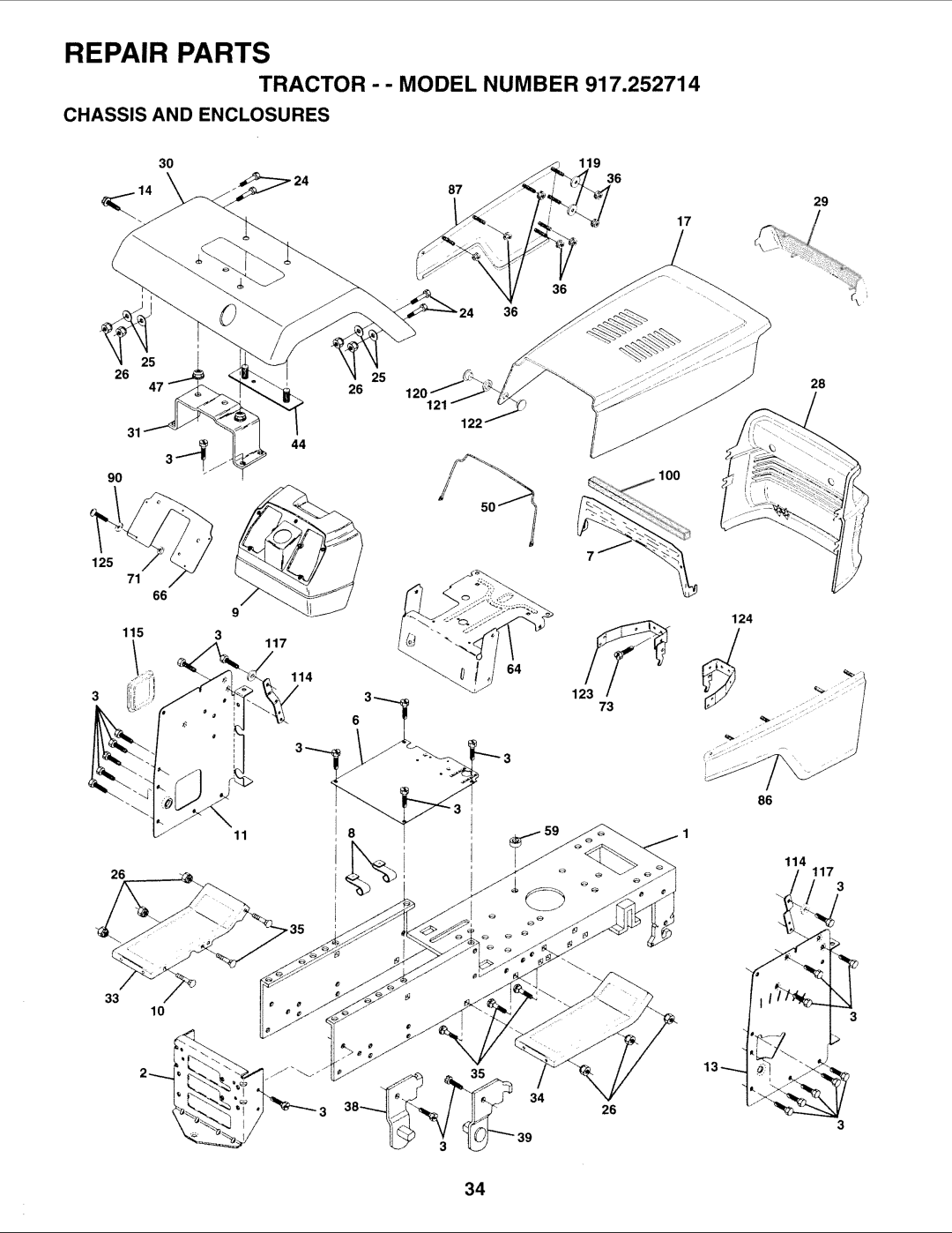 Sears 917.252714 manual Chassis and Enclosures 