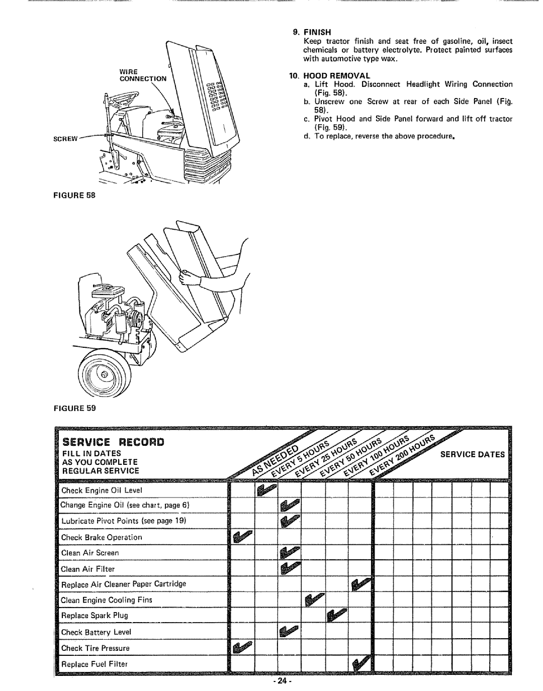 Sears 917.25591 manual AS YOU Complete, Finish, 10, Hood Removal, Dates, ¢m.- / k q.J 