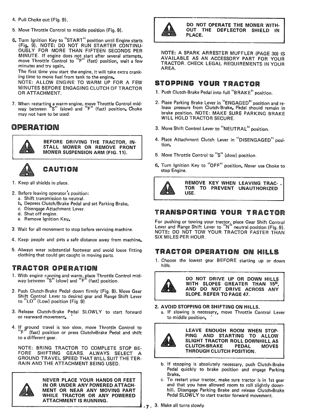 Sears 917.25591 manual OUT the Deflector Shield 1N Do not Operate the Mower with, TOR to Prevent Unauthorized 