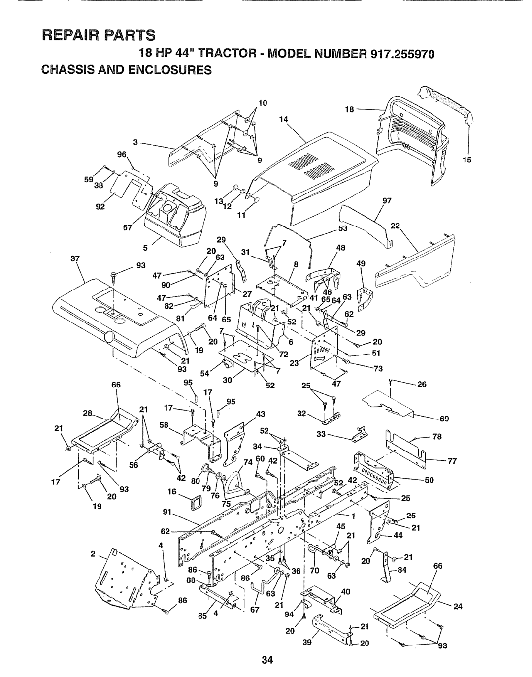 Sears 917.25597 owner manual Chassis and Enclosures 