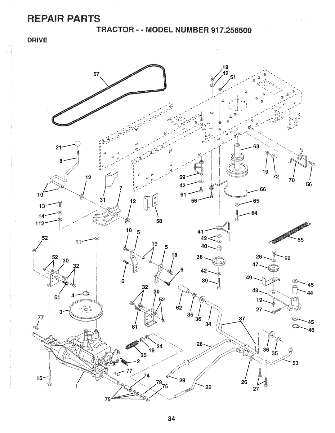 Sears 917.2565 manual MODELNUMBER9!7,256,00 