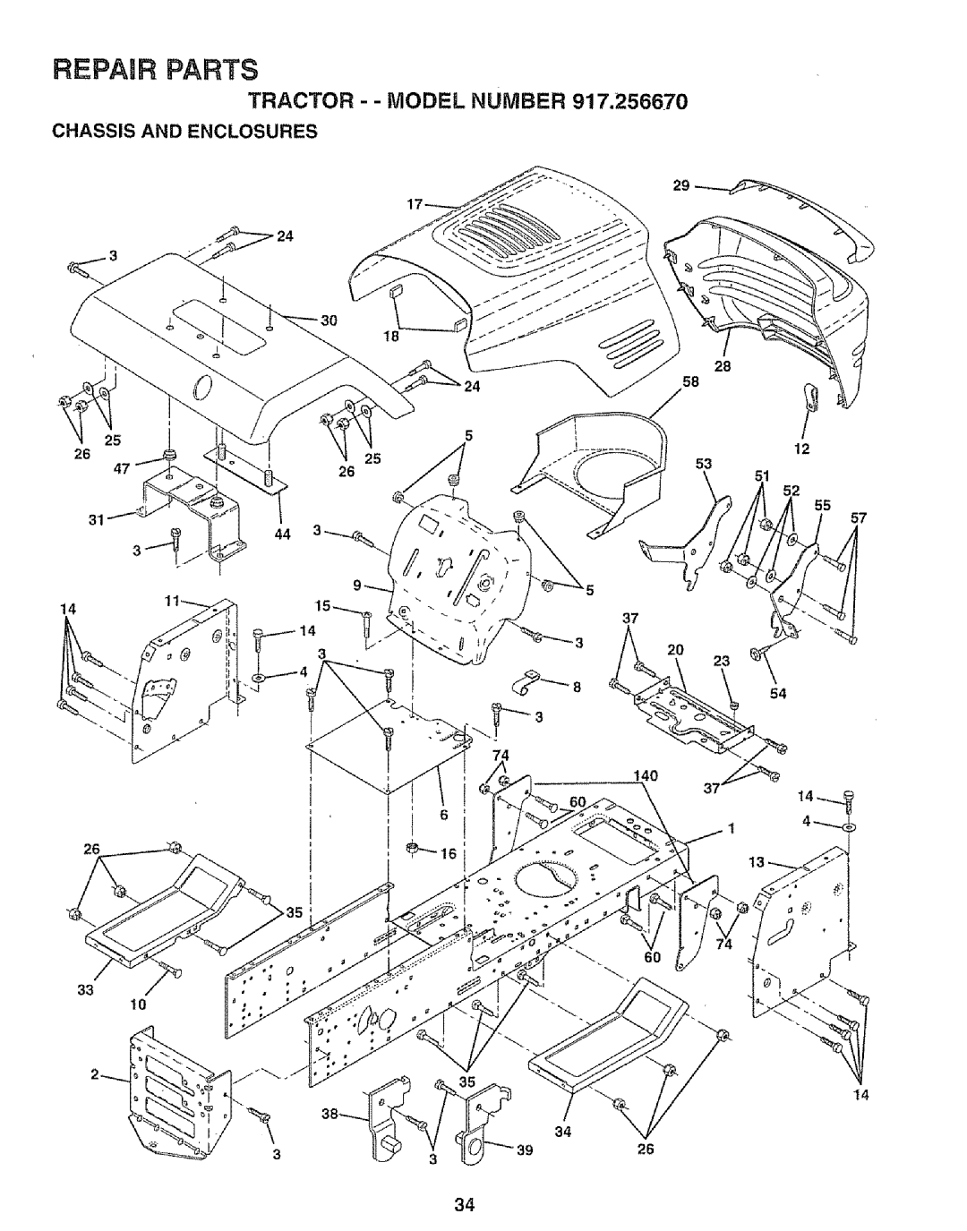 Sears 917.25667 owner manual Chassis and Enclosures 