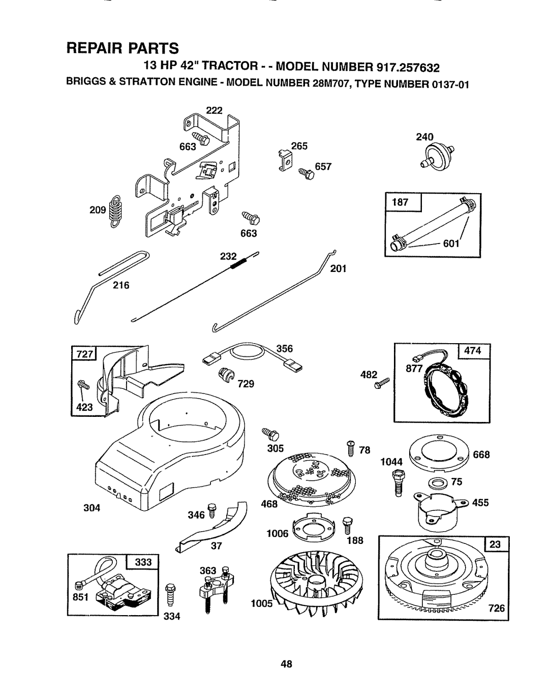 Sears 917.257632 owner manual 222 240, 356 877, 305 668 1044, 455, 334 