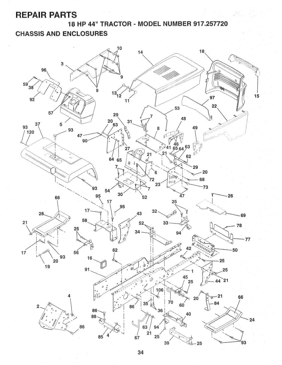 Sears 917.257720 owner manual Chassis and Enclosures 