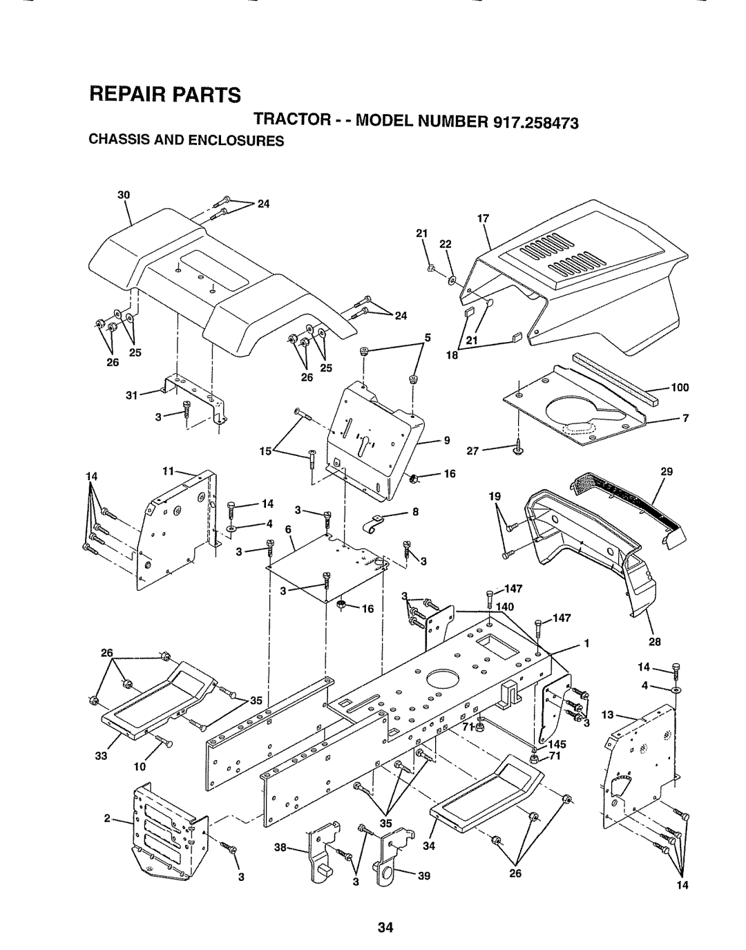 Sears 917.258473 owner manual Chassis and Enclosures 