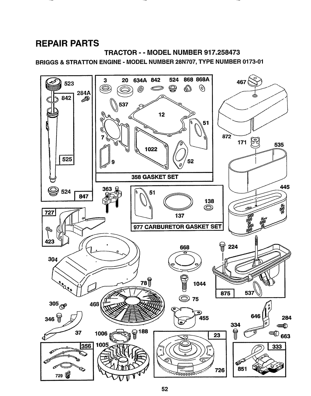 Sears 917.258473 owner manual 455 1006 