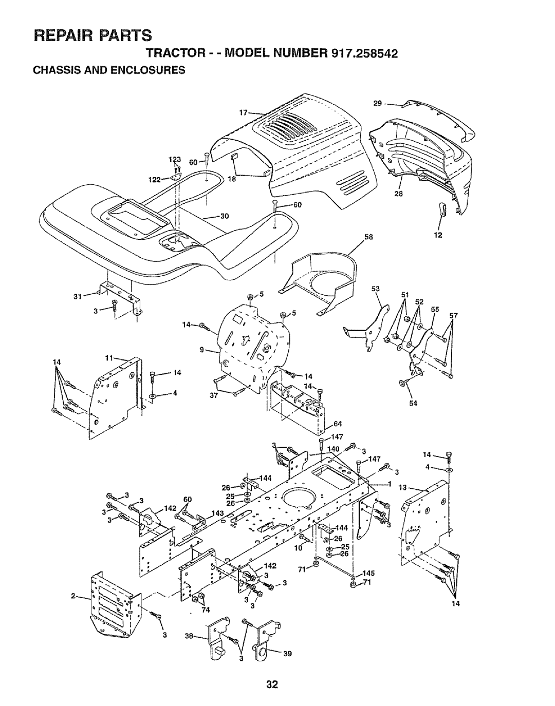 Sears 917.258542 owner manual Chassis and Enclosures 