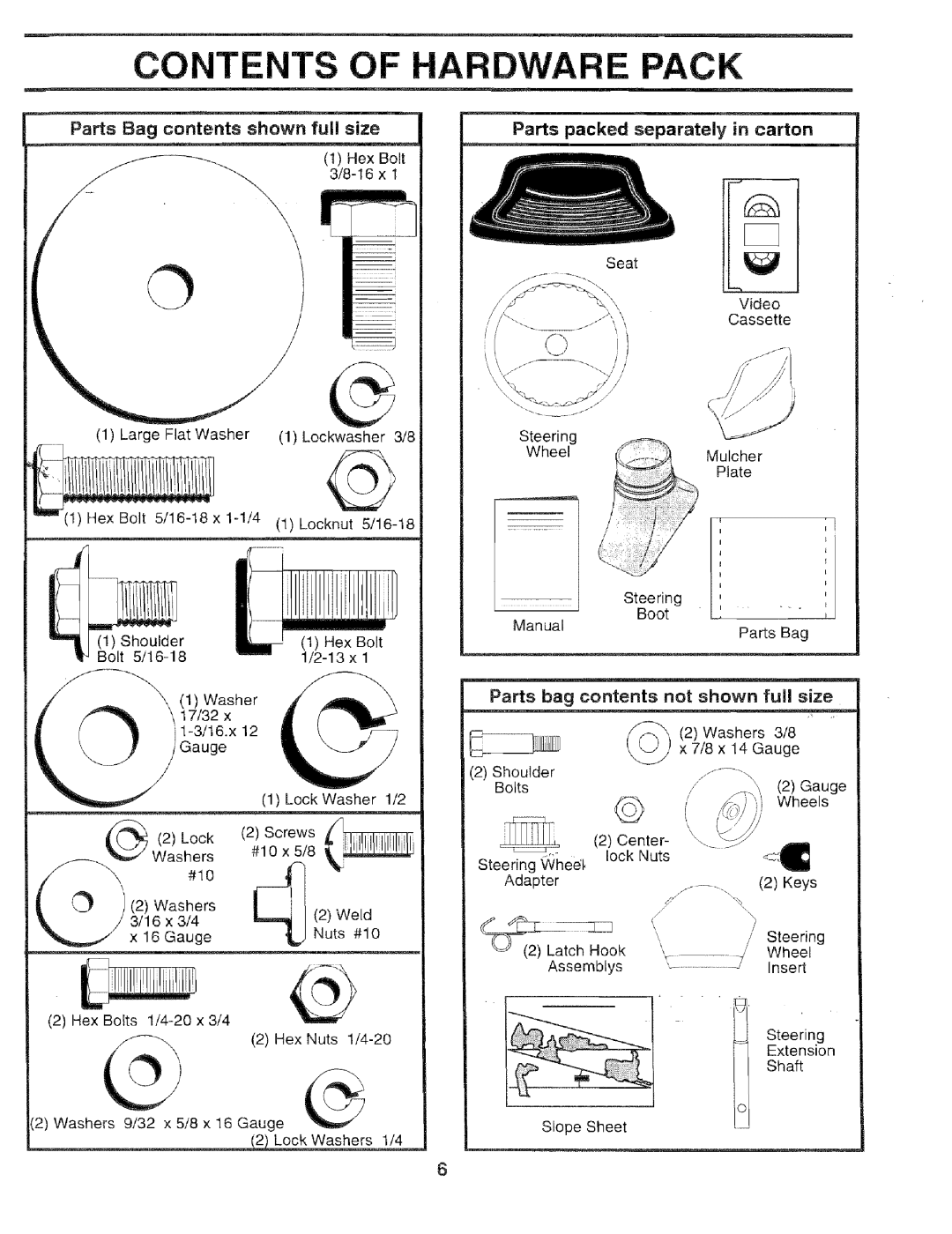 Sears 917.259567 owner manual Contents 