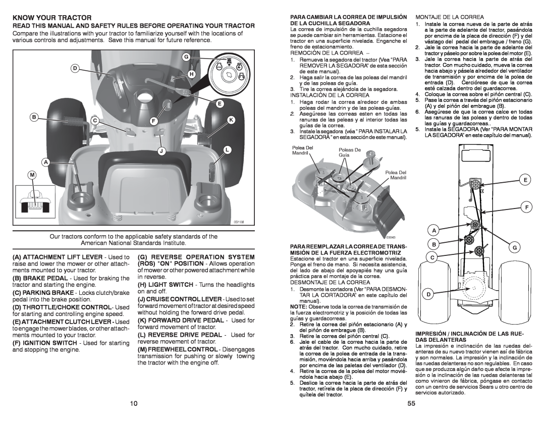 Sears 917.28853 owner manual Know Your Tractor, Read This Manual And Safety Rules Before Operating Your Tractor 