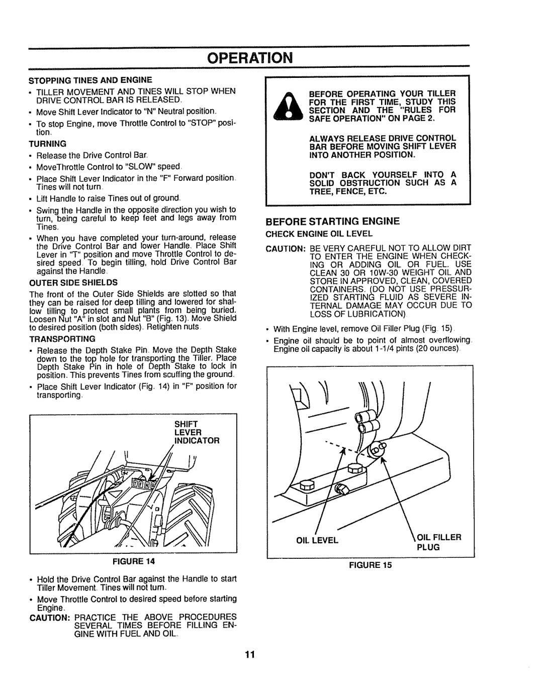 Sears 917.299642 owner manual Operation 