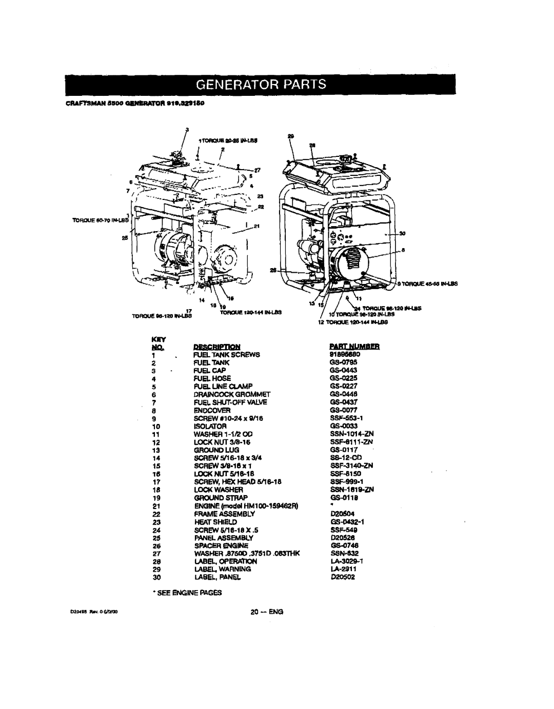 Sears 329 81896680, G8-0795, GS-O443, GS-0P.,25, GS.0227, GS.0448, FUEl.SHUT-OFFVALVE GS-0437, G8-0077, GS..0033, GS-0117 