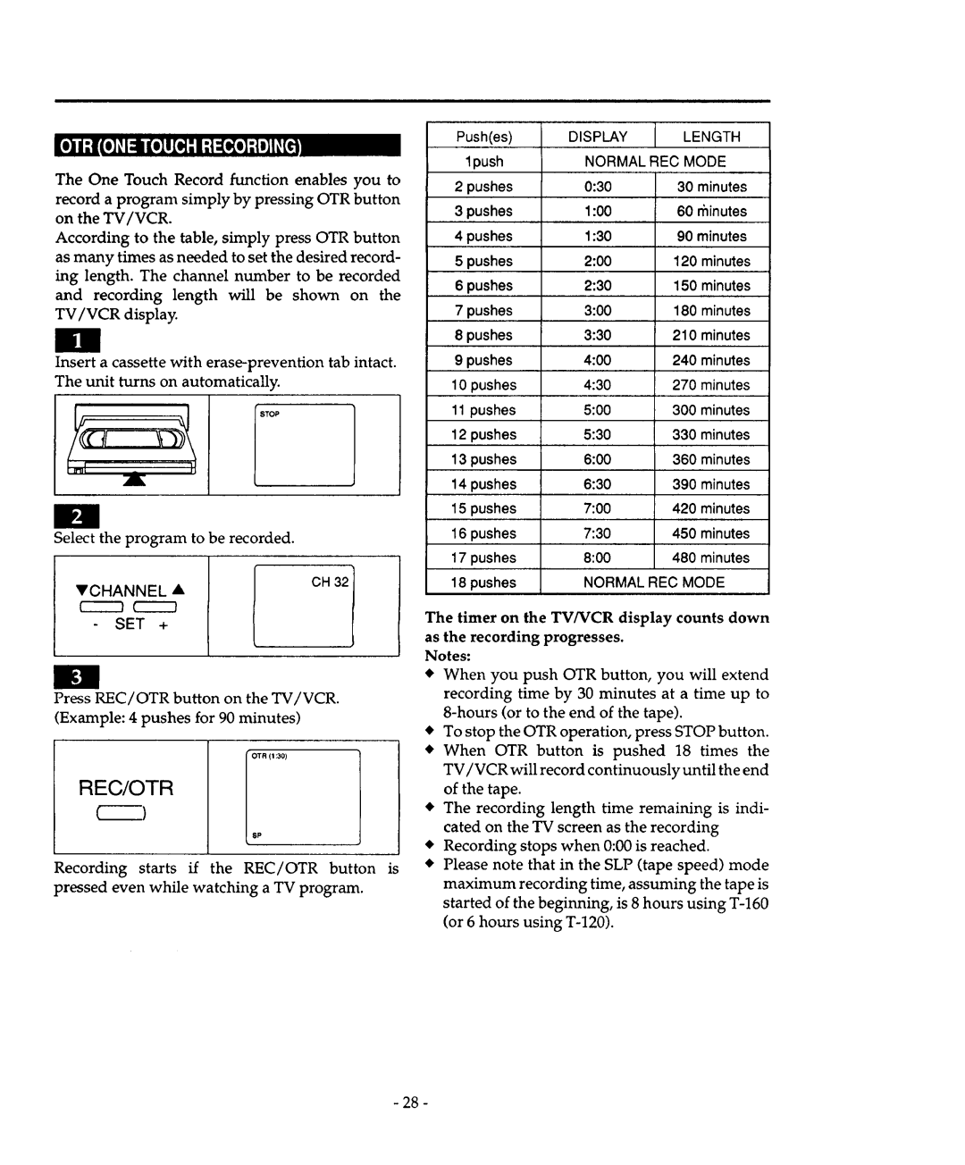 Sears 934.4482639 owner manual Rec/Otr 