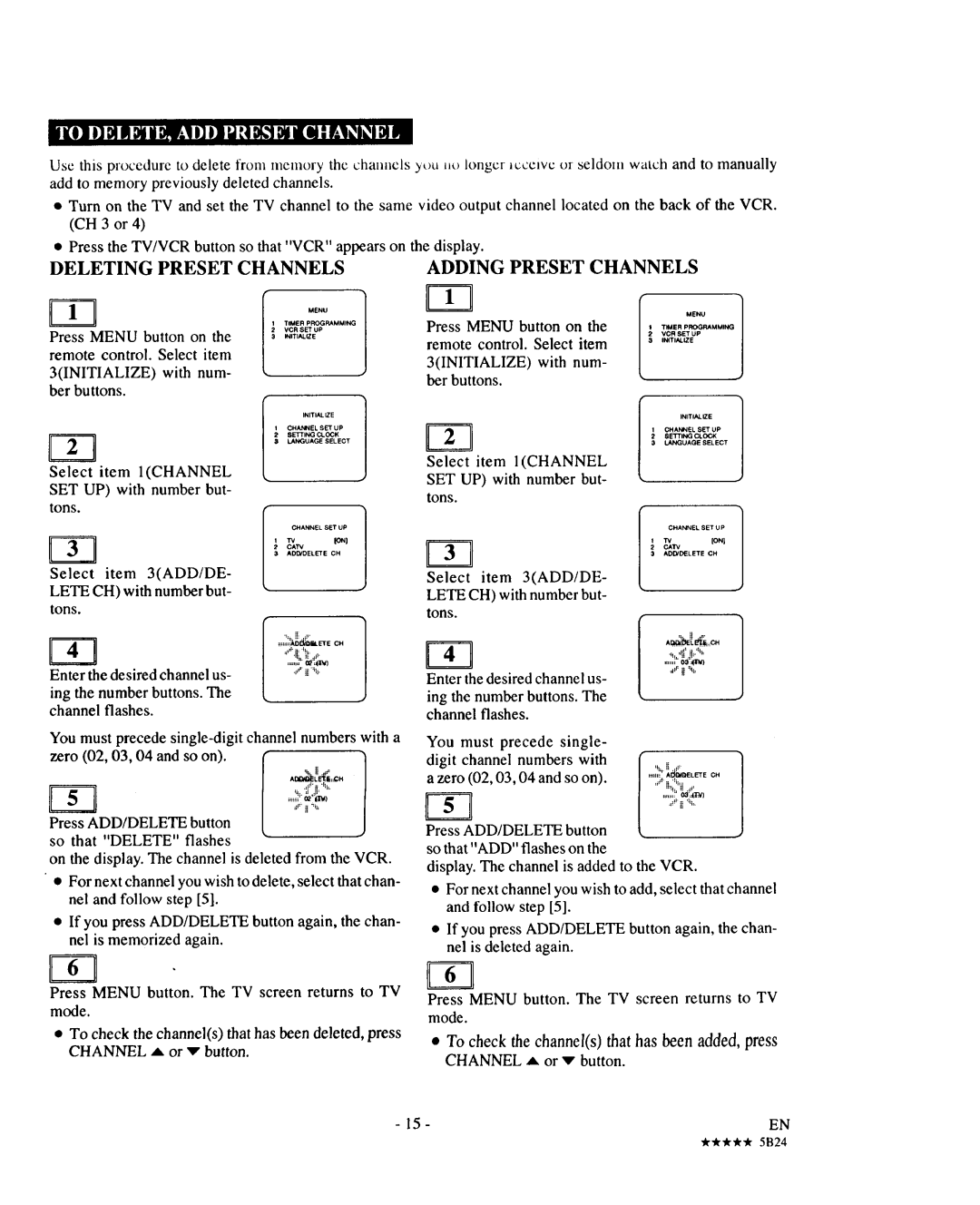 Sears 934.5512559 owner manual Press Menu button on, Remote control Select, Num 