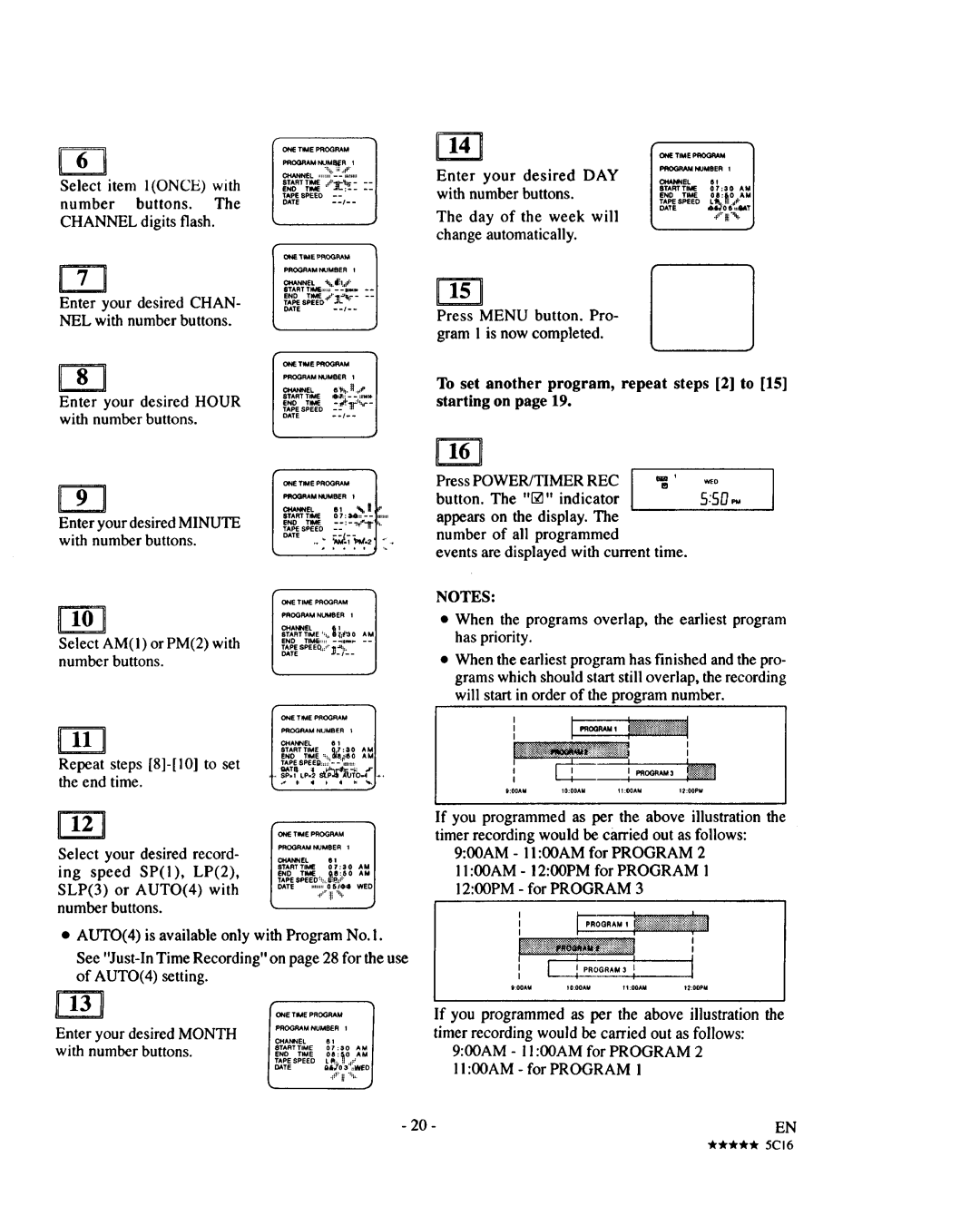 Sears 934.5512559 owner manual =M8.R, Enter Your Desired DAY, Day of the week will Change Automatically 