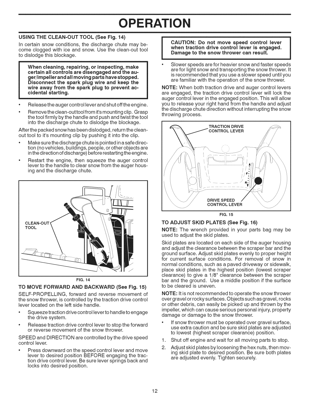 Sears 944.528117 owner manual Operation 