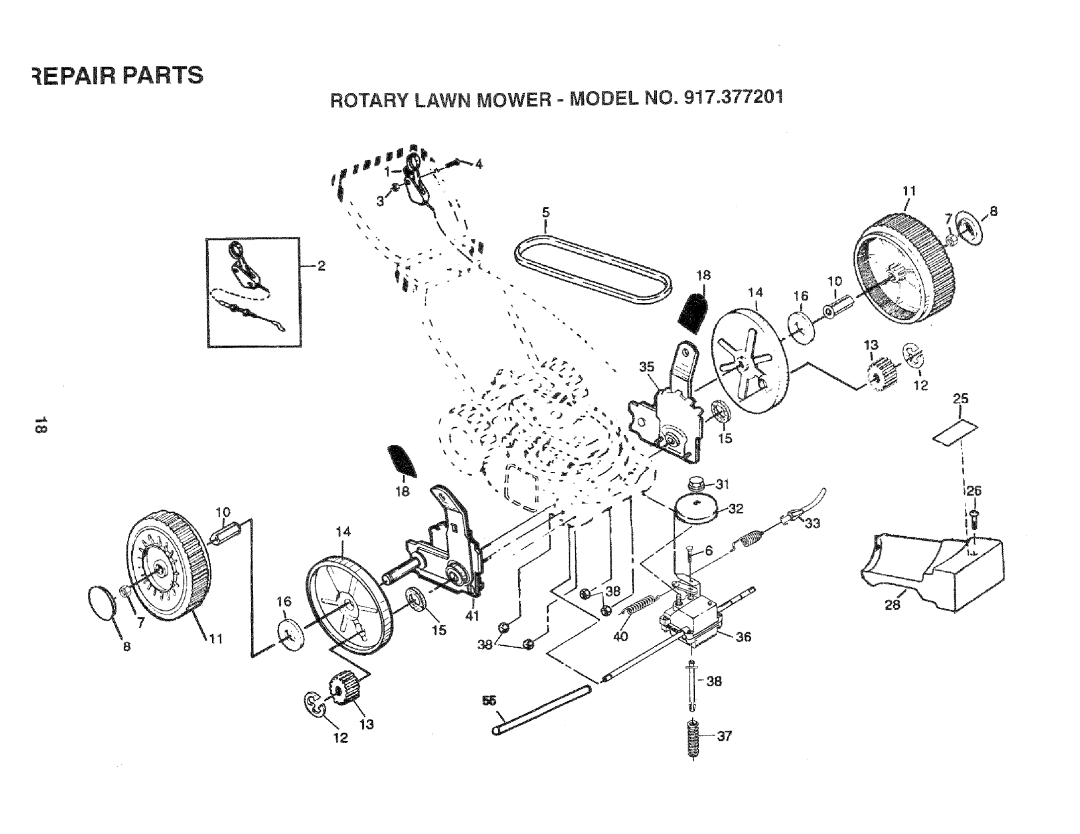 Sears 975502, 917.377201, 14.3 owner manual Epar Parts 