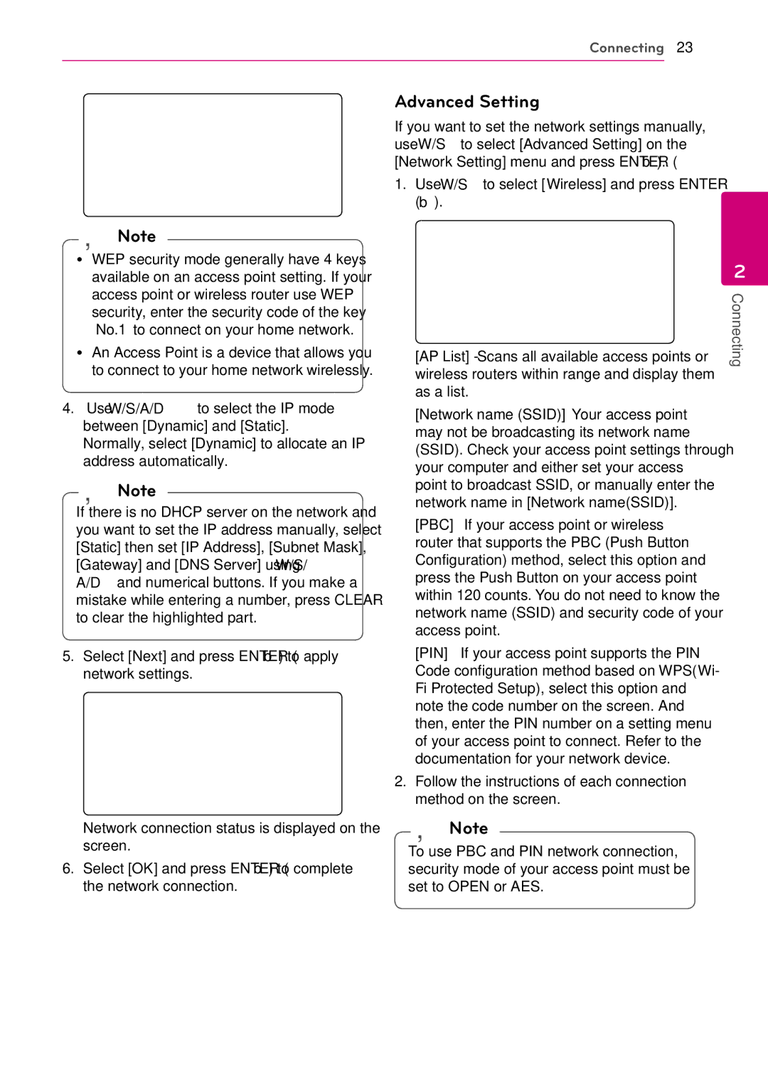 Sears BH9430PW, BH9431PW owner manual Advanced Setting 