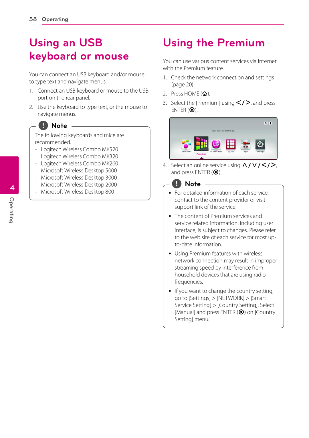 Sears BH9431PW, BH9430PW owner manual Using the Premium, Following keyboards and mice are recommended 