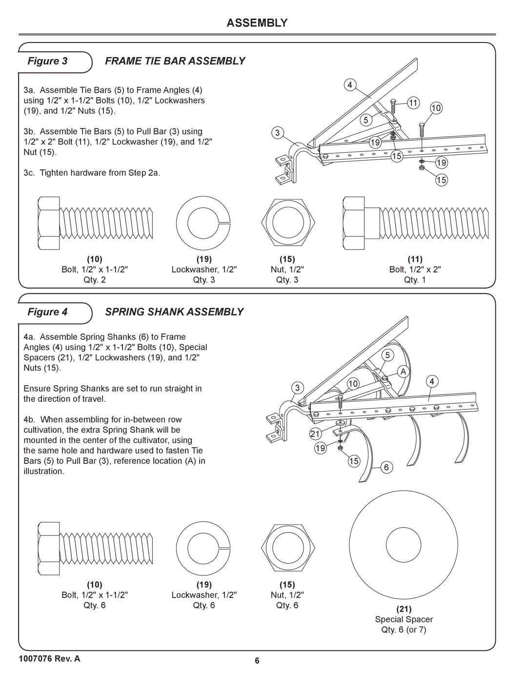 Sears CC-560 manual Frame TIE BAR Assembly 