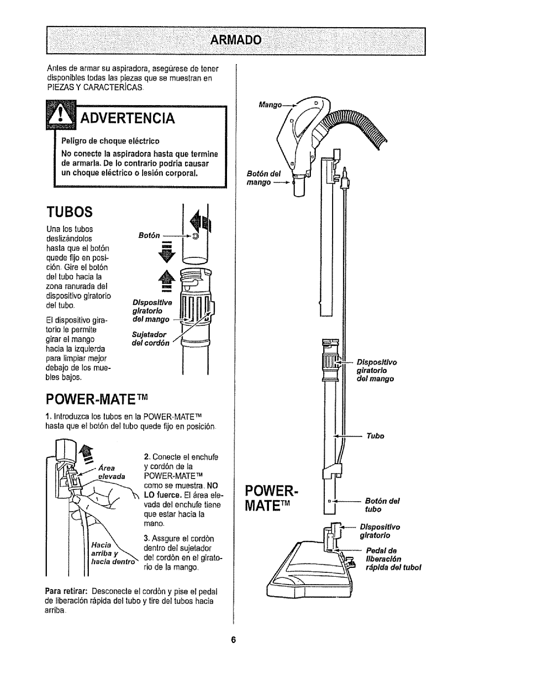 Sears CO1ZARD10UOO-4370537 owner manual Advertencia 