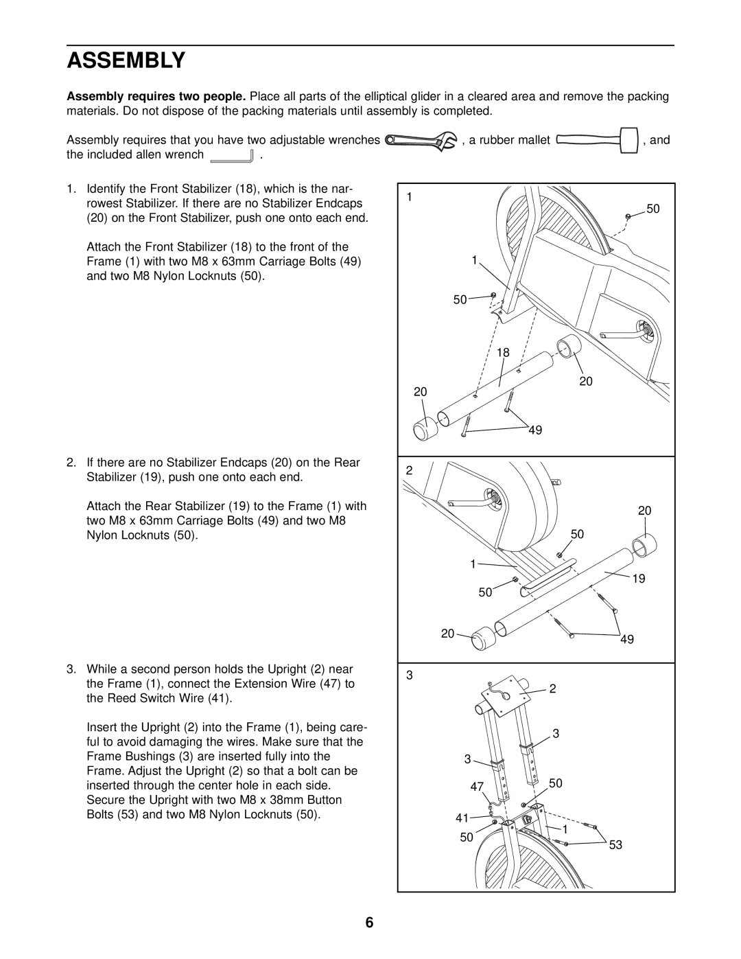 Sears ET 30 user manual Assembly 