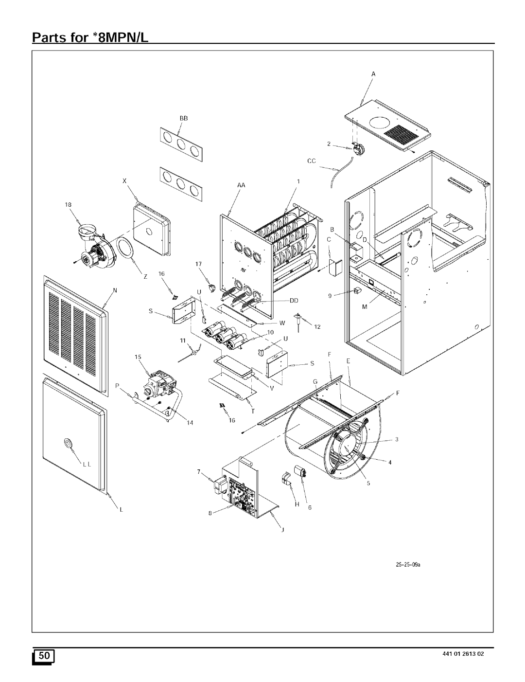 Sears N8MPN075F16B1, N8MPL100F20B1, N8MPN100F20B1, N8MPN125J20B1, N8MPN100J22B1, N8MPL075F16B1 Parts for *8MPN/L 