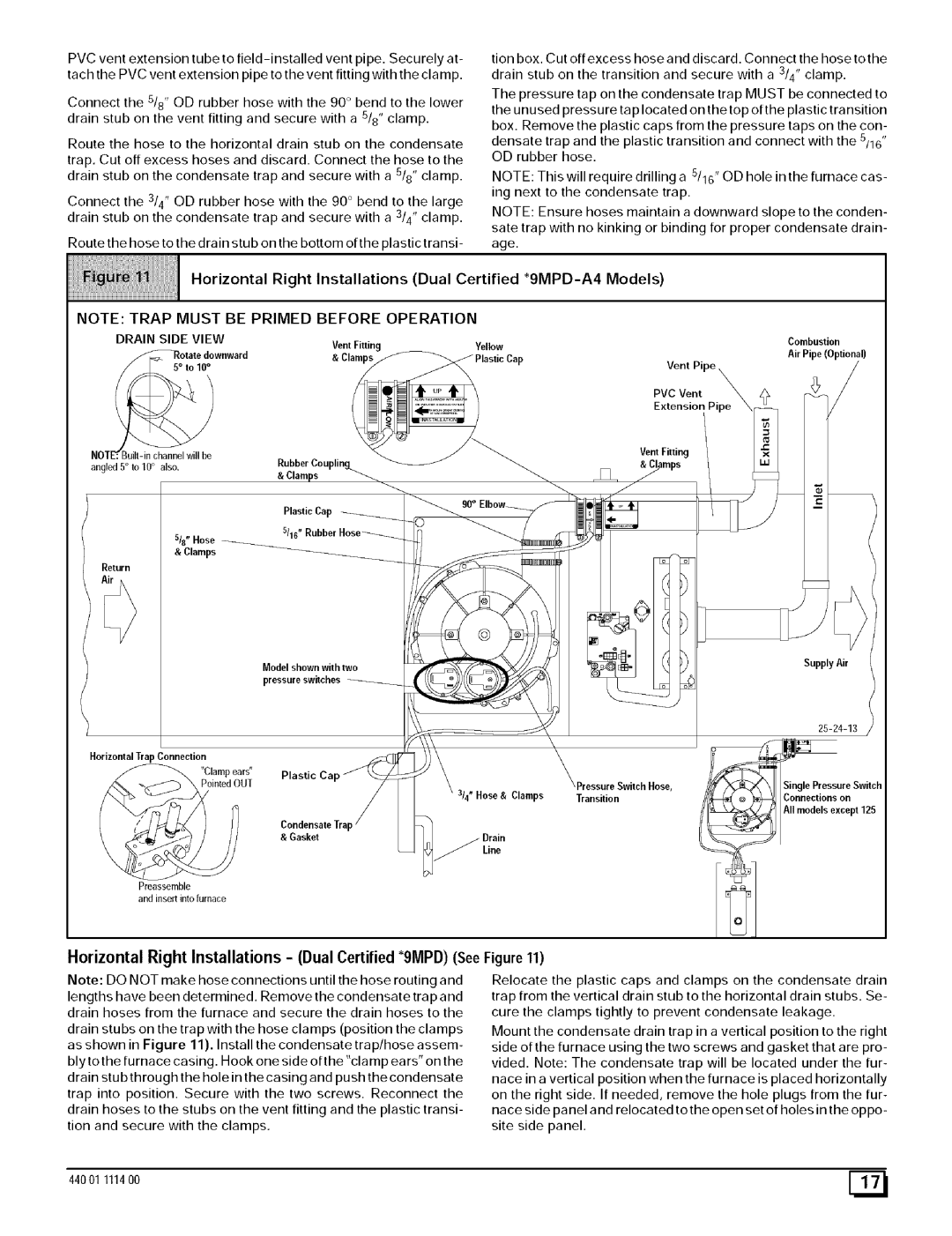 Sears 9MPD, N9MP2, N9MP1 manual Rpeept.oT, Switch Hose, e.spre X3L, Si.g.Pre...reSwitch, Drain Side View 