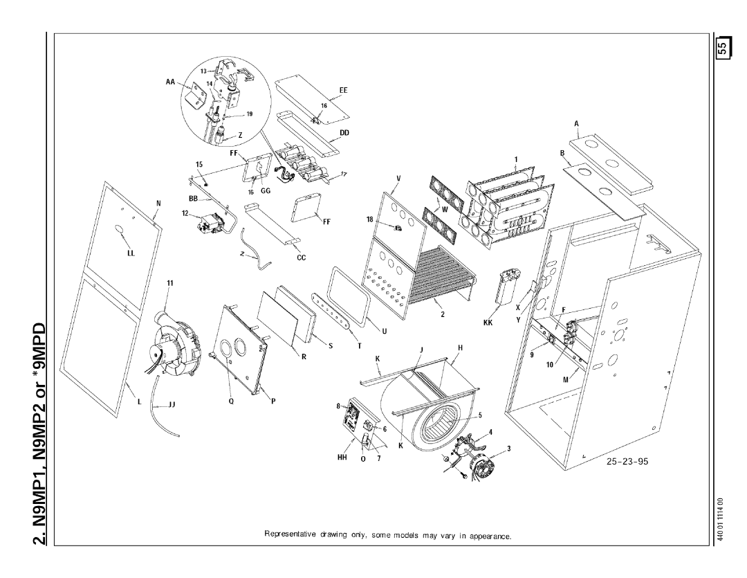 Sears N9MP1, N9MP2, 9MPD manual 25-23-95, FF18 