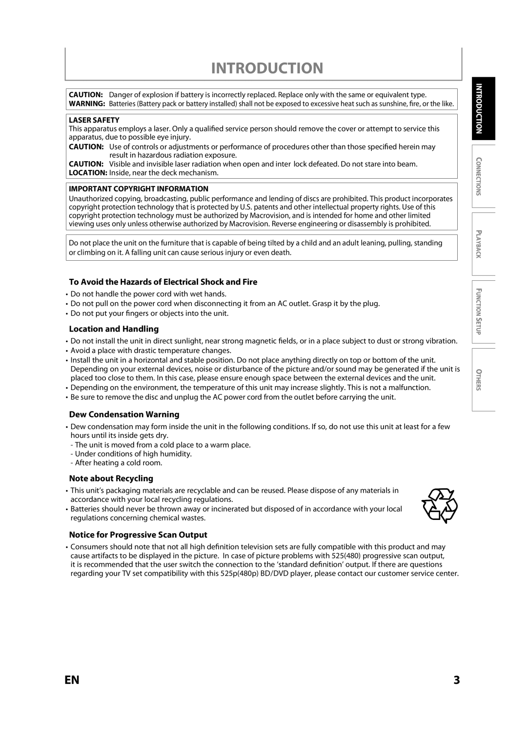 Sears NB530SLX To Avoid the Hazards of Electrical Shock and Fire, Location and Handling, Dew Condensation Warning 