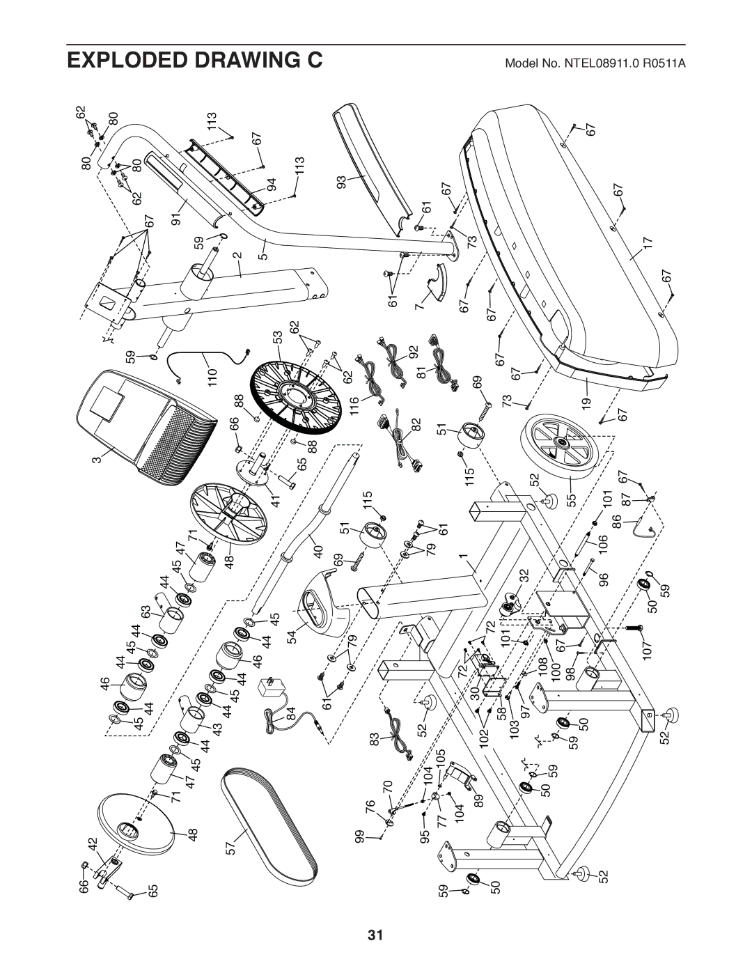 Sears NTEL08911.0 user manual Drawingc 